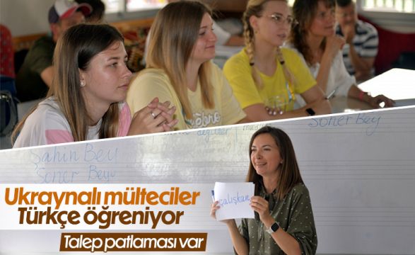 Savaş mağduru Ukraynalılar Türkçe öğreniyor