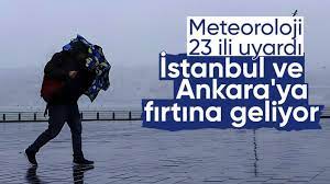 Meteoroloji'den 23 ile sarı kodlu uyarı! İstanbul ve Ankara'da fırtına bekleniyor